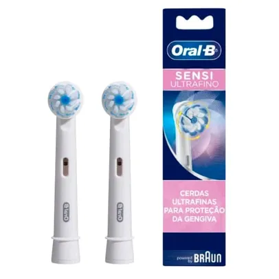 Refil Para Escova Elétrica Oral-B Sensi Ultrafino - 2 Unidades, Oral-B