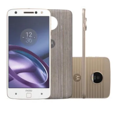 Smartphone Motorola Moto Z Style Edition XT1650-03 64GB Branco 4G Tela 5.5" Câmera 13MP Android 6.0.1 - R$1196