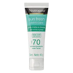 [Rec] Neutrogena Sun Fresh Oily Skin sem Cor Fps 70, sem Cor