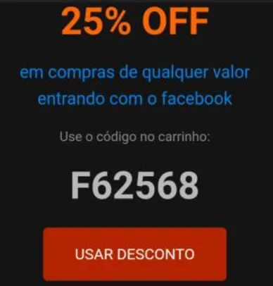 [Facebook] 25% OFF no Peixe Urbano - Compras de qualquer valor