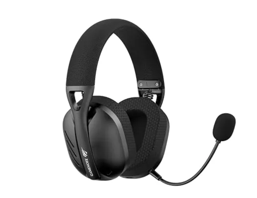 Fone de Ouvido Headset Gamer Havit Fuxi-H3 Black, Quad-Mode Com Fio e Sem Fio, Wireless 2,4GHz, Bluetooth, Cabo USB-C, Surround, Baixa Latência