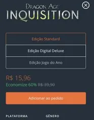 [PC] Dragon Age Inquisition | R$16