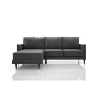 Sofa 3 Lugares Net Sharp Fixo Com Chaise 2,27 m - Netsofas | R$781