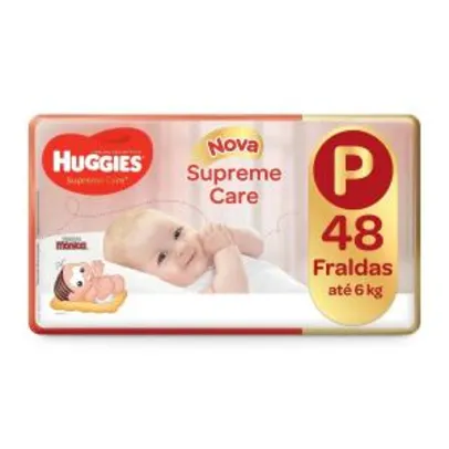 Fralda Huggies Supreme Care Mega P 48 Unid. (mín 3 pacotes: R$0,57 a tira)