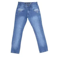 CALÇA JEANS JUVENIL PARA MENINO - AZUL - R$ 39