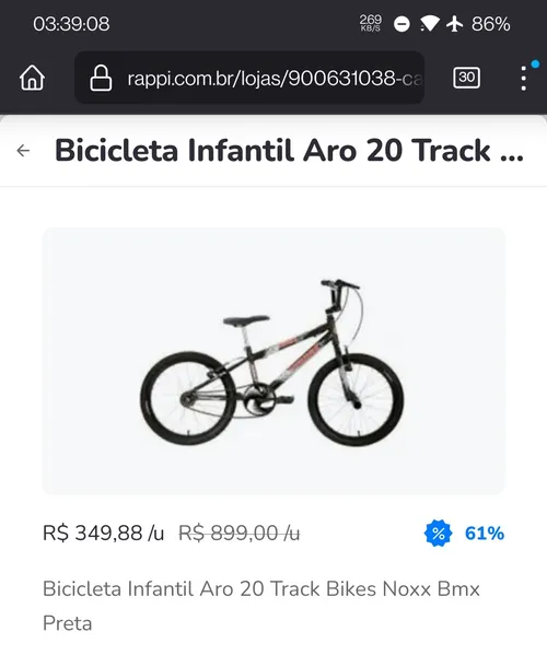 Imagem na descrição da promoção