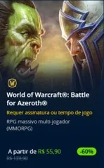 World of Warcraft®: Battle for Azeroth® 60% OFF | R$56