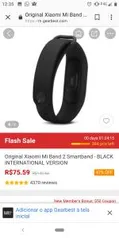 Smartband Xiaomi Mi band 2 | R$76