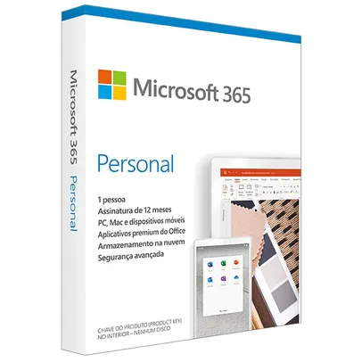 Microsoft 365 Personal Assinatura Anual para 1 Usuário com 1TB