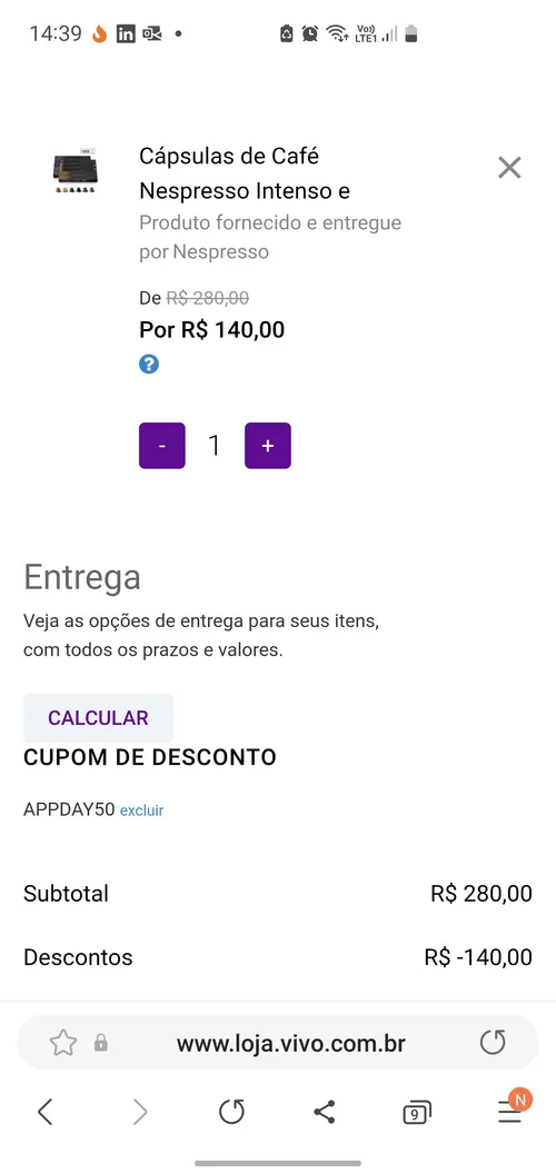 Imagem na descrição da promoção