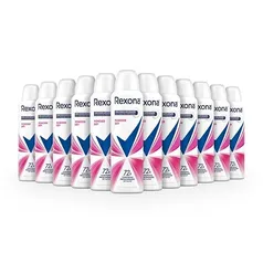 Rexona 12 Unidades Desodorante Antitranspirante Aerossol Powder Dry 150ml