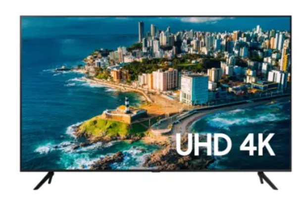 Samsung Smart TV UHD 4K 58CU7700 2023, Processador Crystal 4K, Gaming Hub, Visual Livre de Cabos 58"