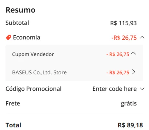 Imagem na descrição da promoção