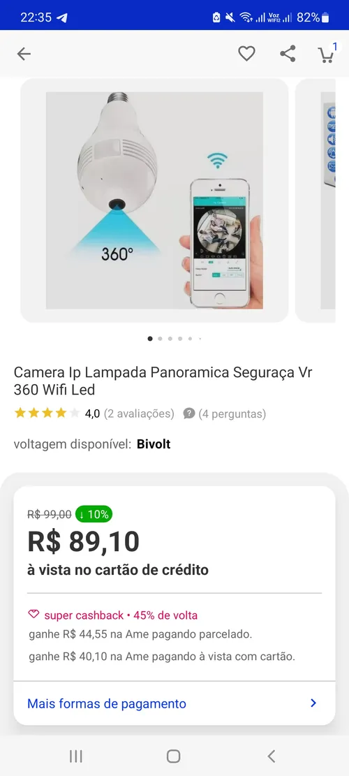 Imagem na descrição da promoção