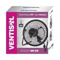 Ventilador Mini De Mesa,ventisol Usb - R$24