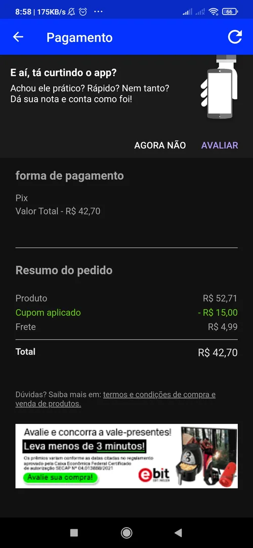 Imagen na descrição da promoção