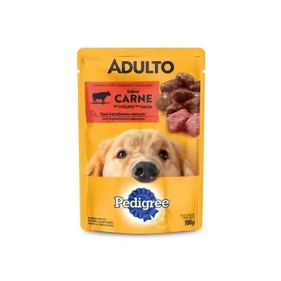 Ração Úmida Pedigree Sachê Carne ao Molho para Cães Adultos 100 g