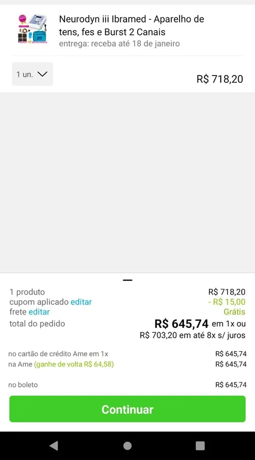 Imagem na descrição da promoção