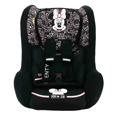 Cadeirinha para Auto Team Tex Disney Trio Minnie Mouse Preta Suporta de 0 a 25 Kg