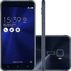 [FNAC] Zenfone 3 - Tela 5.5" 64GB 4G Câmera 16MP - Preto Safira - A vista.