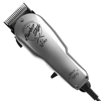 Máquina de Cortar Cabelo GAMA Italy GM593 Magnética Barber Style - Prata | R$ 90