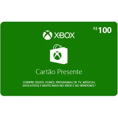 Gift Card Digital XBox Live Credits R$ 100,00