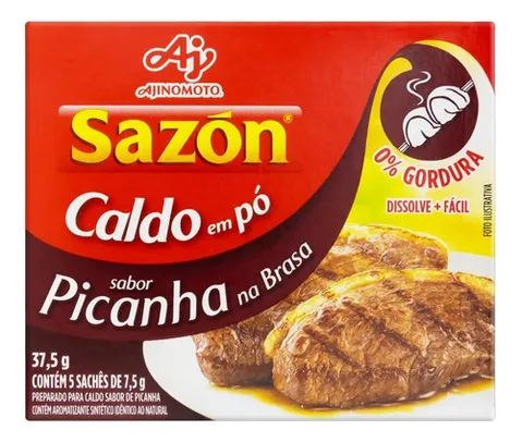 Caldo Sazon vários sabores | R$0,95
