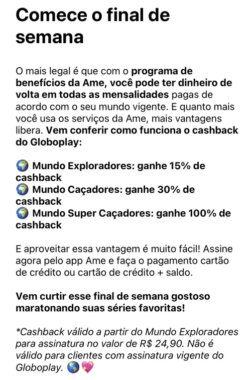 Imagem na descrição da promoção