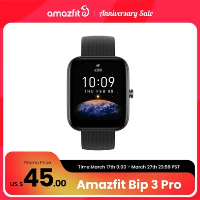 Smartwatch Xiaomi Amazfit Bip 3 PRO com GPS