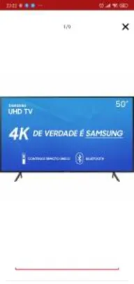 Saindo por R$ 1230: [Cupom + AME - 1.230] TV 4K Samsung RU7100 50 | Pelando