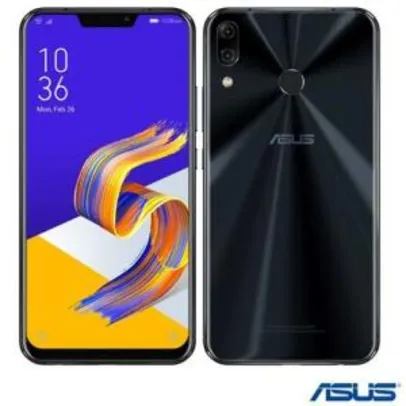 Zenfone 5 Preto Asus com Tela de 6,2”, 4G, 64 G | R$ 1136