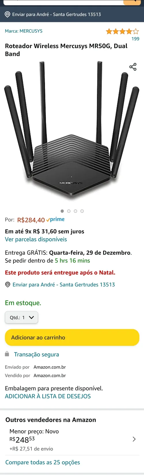 Imagem na descrição da promoção