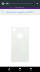 Capa de Acrilico para iPhone IC-101 Transparente Fortrek - R$ 2