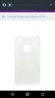Capa de Acrilico para iPhone IC-101 Transparente Fortrek - R$ 2