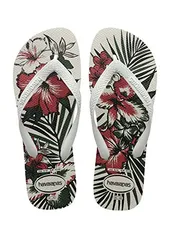 Chinelo Aloha, Havaianas, Meninos, Branco/Preto, 23/24