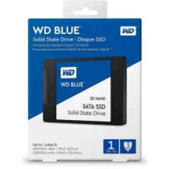 SSD WD Blue, 1TB, Sata III, Leitura 560MBs e Gravação 530MBs, WDS100T2B0A