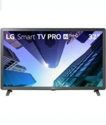 Smart TV LED 32´ LG, 3 HDMI, 2 USB, Bluetooth, Wi-Fi, Active HDR, ThinQ AI - 32LM621CBSB.AWZ | R$ 854
