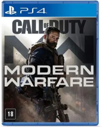 [R$126 AME][1ª compra] Call of Duty Modern Warfare PS4 Mídia Física