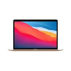 Apple notebook MacBook Air (de 13 polegadas, Processador M1 da Apple com CPU 8‑core e GPU 7‑core, 8 GB RAM, 256 GB) - Dourado