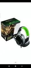 Headset Gamer DL Games SoundGate D1, Drivers 40mm, Preto e Verde