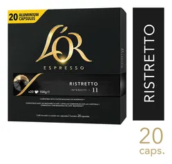 Cápsulas Café L'or Ristretto 20 Un R$13