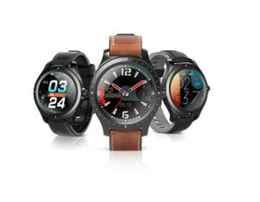 Smartwatch BlitzWolf BW-HL2, Tela 1.3" - Couro Marrom - R$299