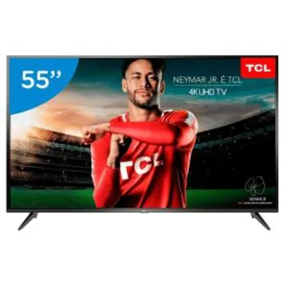 Smart TV LED 55" TCL UHD 4K HDR 55P65US - R$1.870