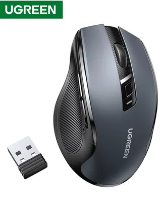 UGREEN Mouse Sem Fio , 6 Botões Silenciosos , 2.4G Com USB Mini Receptor , Nível DPI 5