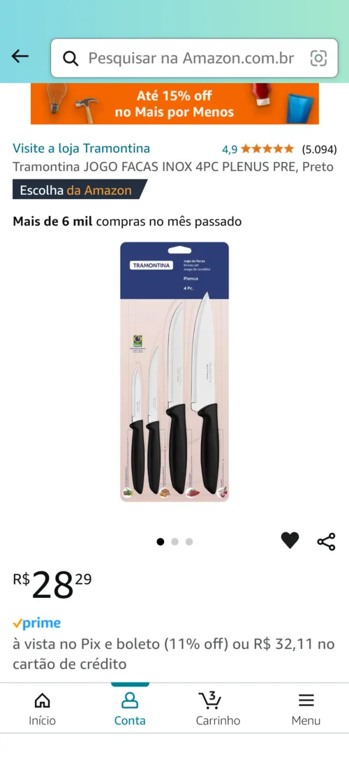 Imagem na descrição da promoção