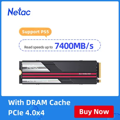 Netac (Compatível Ps5) Ssd 1tb M2 Nvme Pcie 4.0 X4 M.2 2280 Nvme