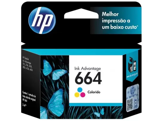 Cartucho de Tinta HP Colorido 664 