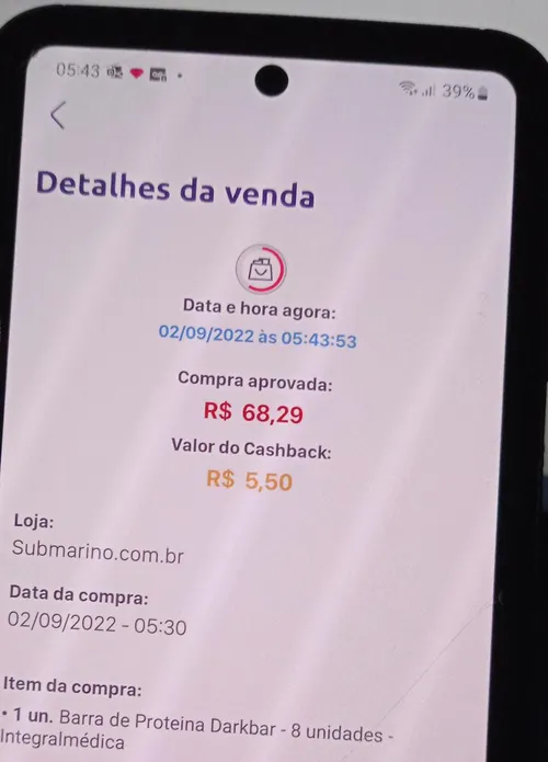 Imagem na descrição da promoção