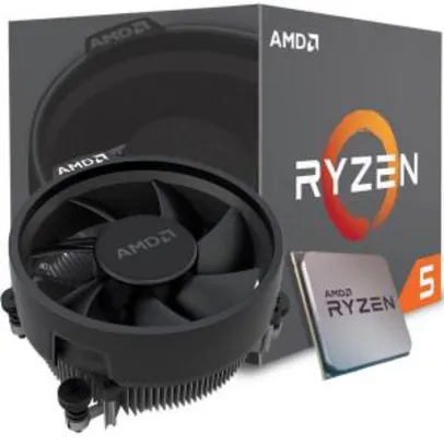 Processador AMD Ryzen 5 2600 3.4GHz (3.9GHz Turbo), 6-Core 12-Thread | R$699