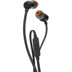 Fone de Ouvido Intra-auricular JBL T110 P2 Preto - R$ 46,90​